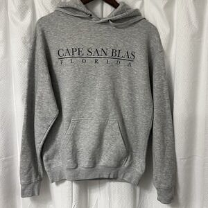Cape San Blas Florida Gray Sweatshirt Hoodie by Pacific & Co. Size S - Excellent